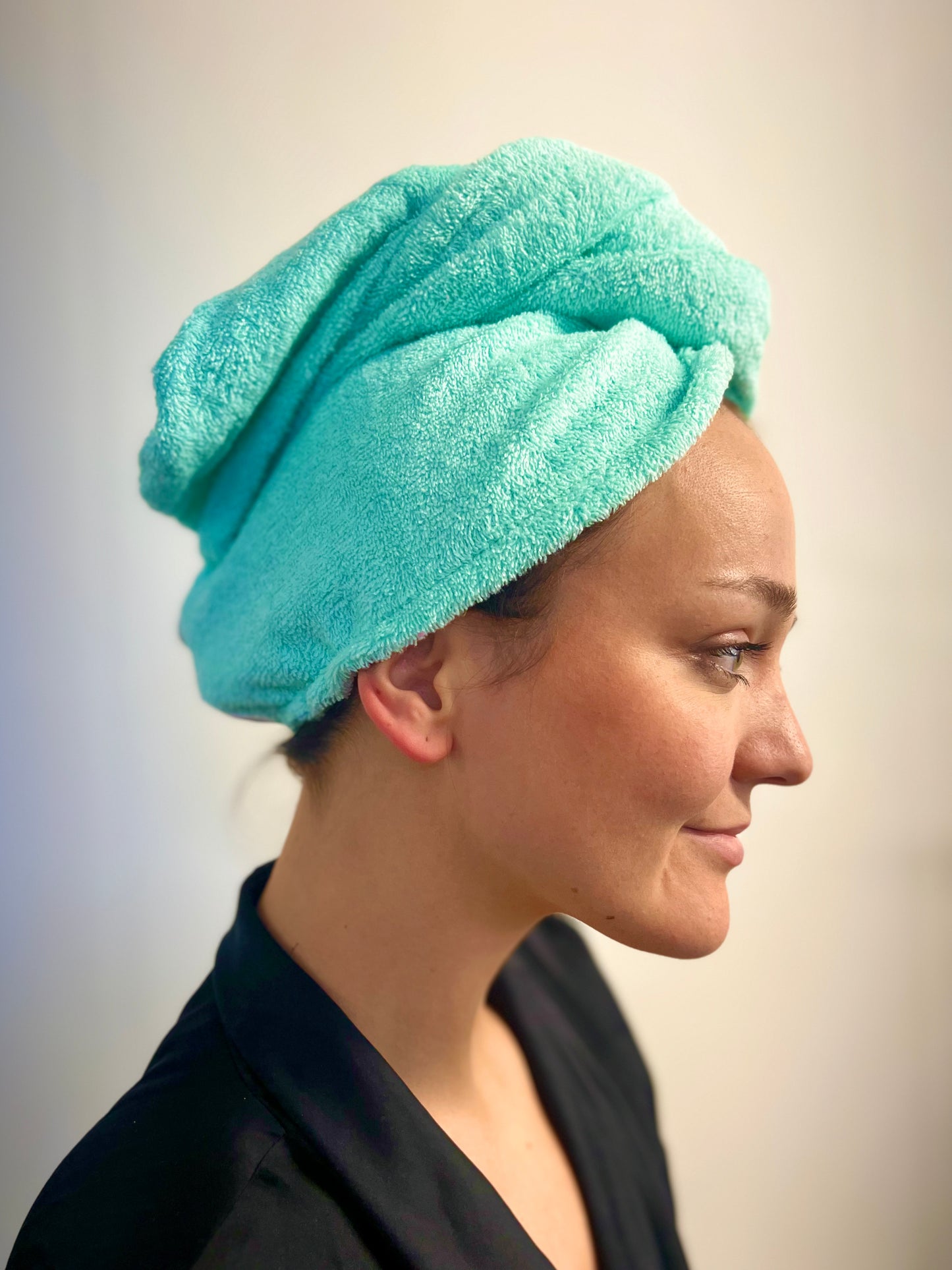 Sea Green Head Wrap & Face cloth